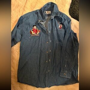 Vintage Betty boop boyfriend shirt